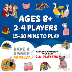 Dead Grandma card-game-cards showcase playful prompts for inclusive family fun
