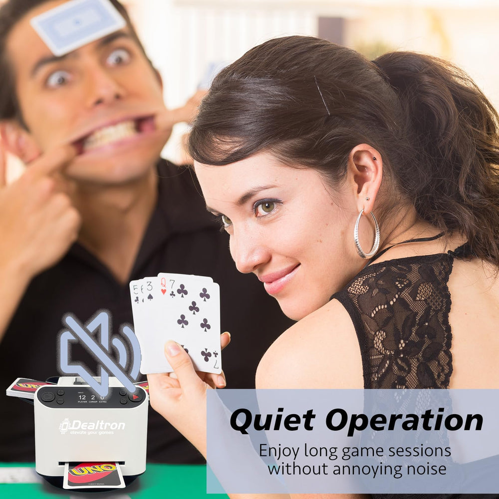 Dealtron open trays accommodate standard and specialty cards