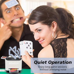 Dealtron open trays accommodate standard and specialty cards