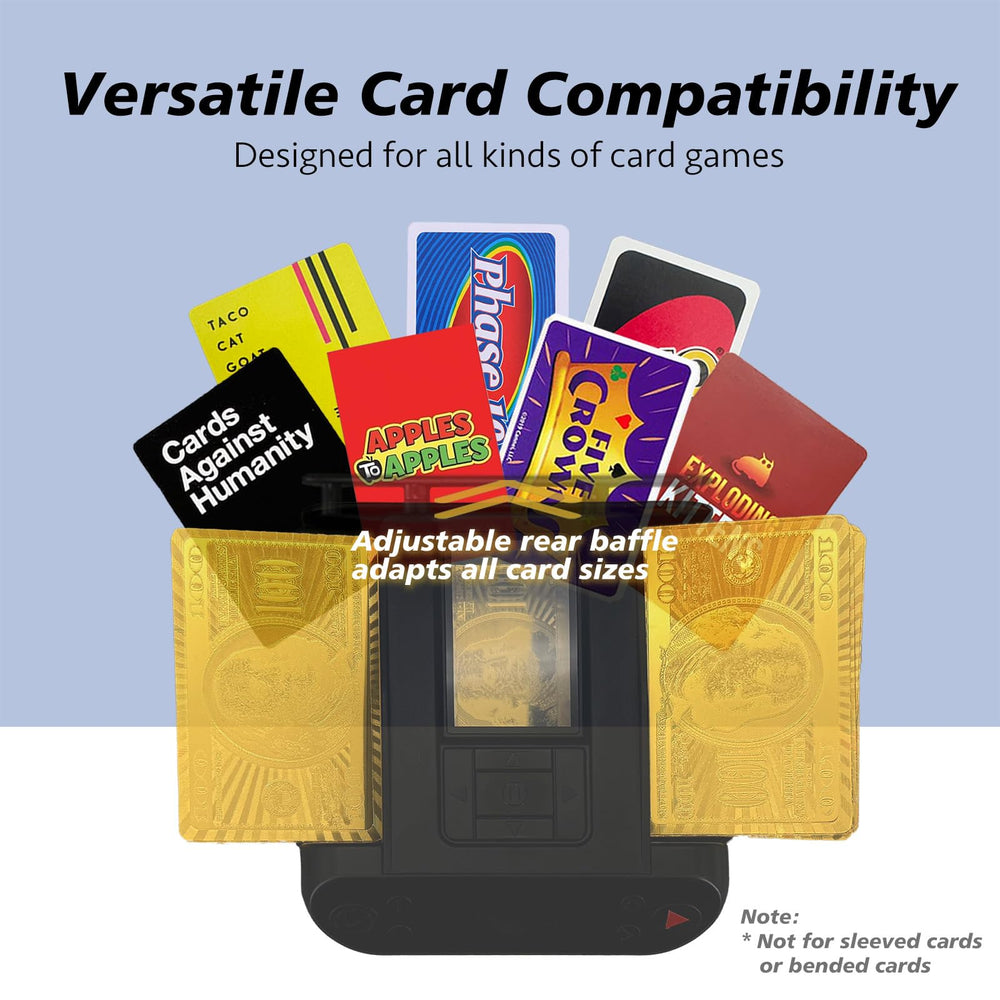 Dealtron programmable dealer adapts to up to 12 players.