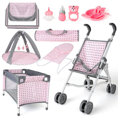 deAO baby doll stroller for imaginative play and nurturing pretend scenes