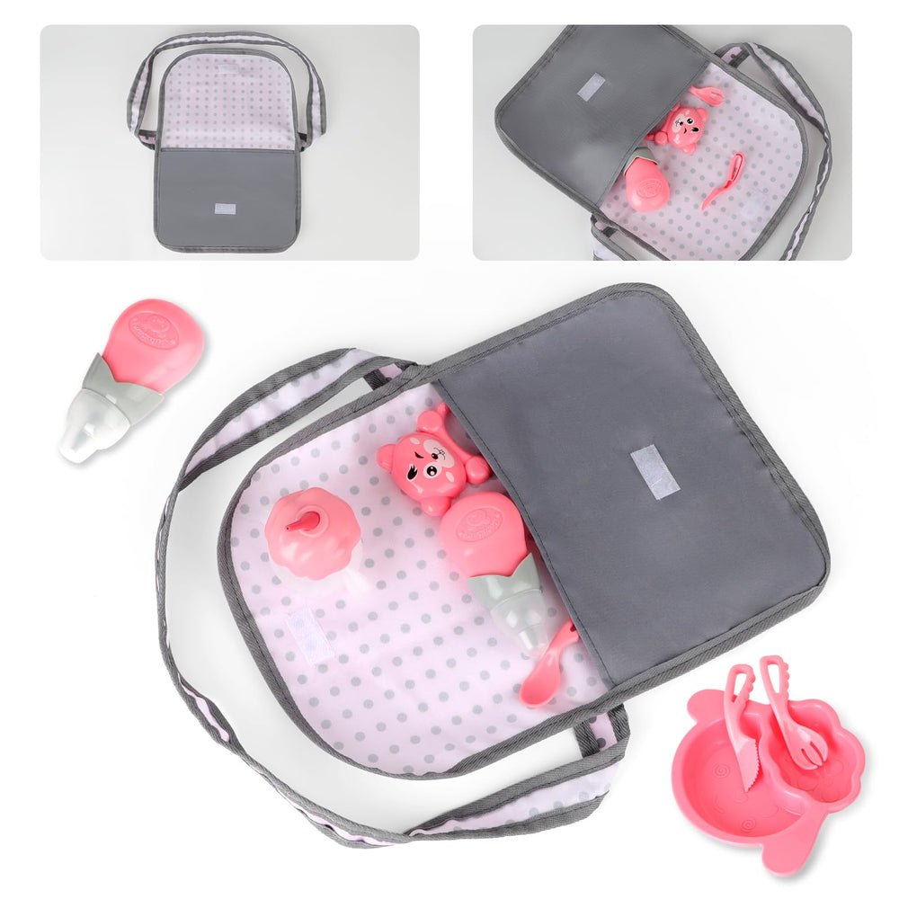 deAO feeding accessories enhance realistic mealtime pretend play