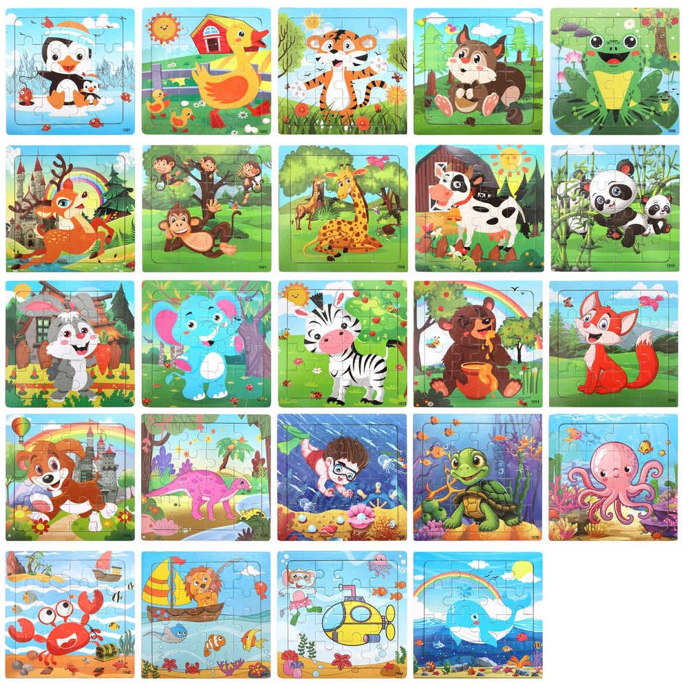 DEAYOU 24-pack dinosaurs puzzles encourage problem solving with engaging prehistoric scenes