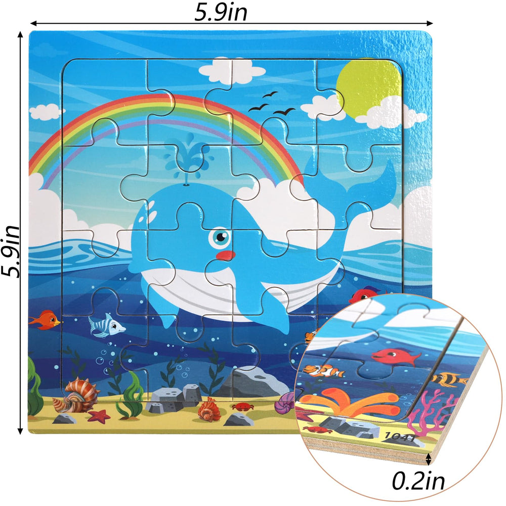 DEAYOU 24-pack sea creatures puzzles spark curiosity and hand-eye coordination