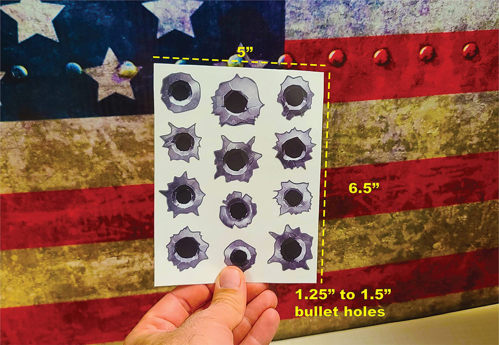 Decals by Haley laptop bullet hole decal, ideal prank or decorative accent with easy removal