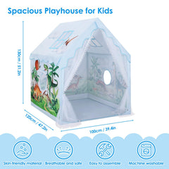 Decalsweet foldable play tent easy assembly and portable design