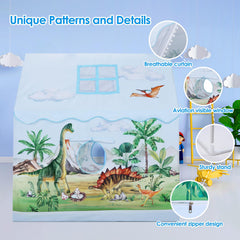 Decalsweet toddler tent sturdy polyester fabric and metal poles for durability