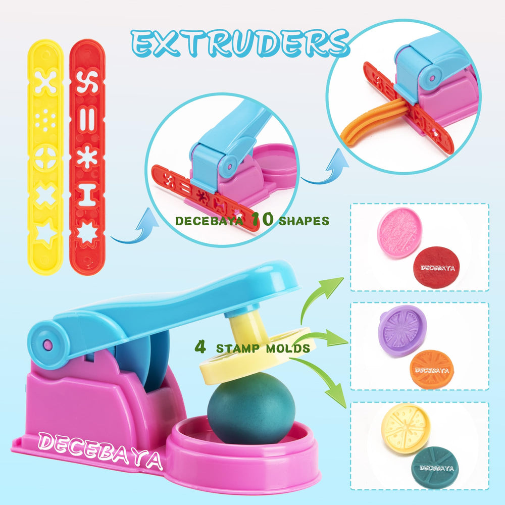 Decebaya dough tools cutters help kids shape and imagine with color and precision.