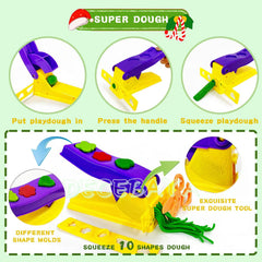 Decebaya dough tools extruder for fun shapes and colorful textures.
