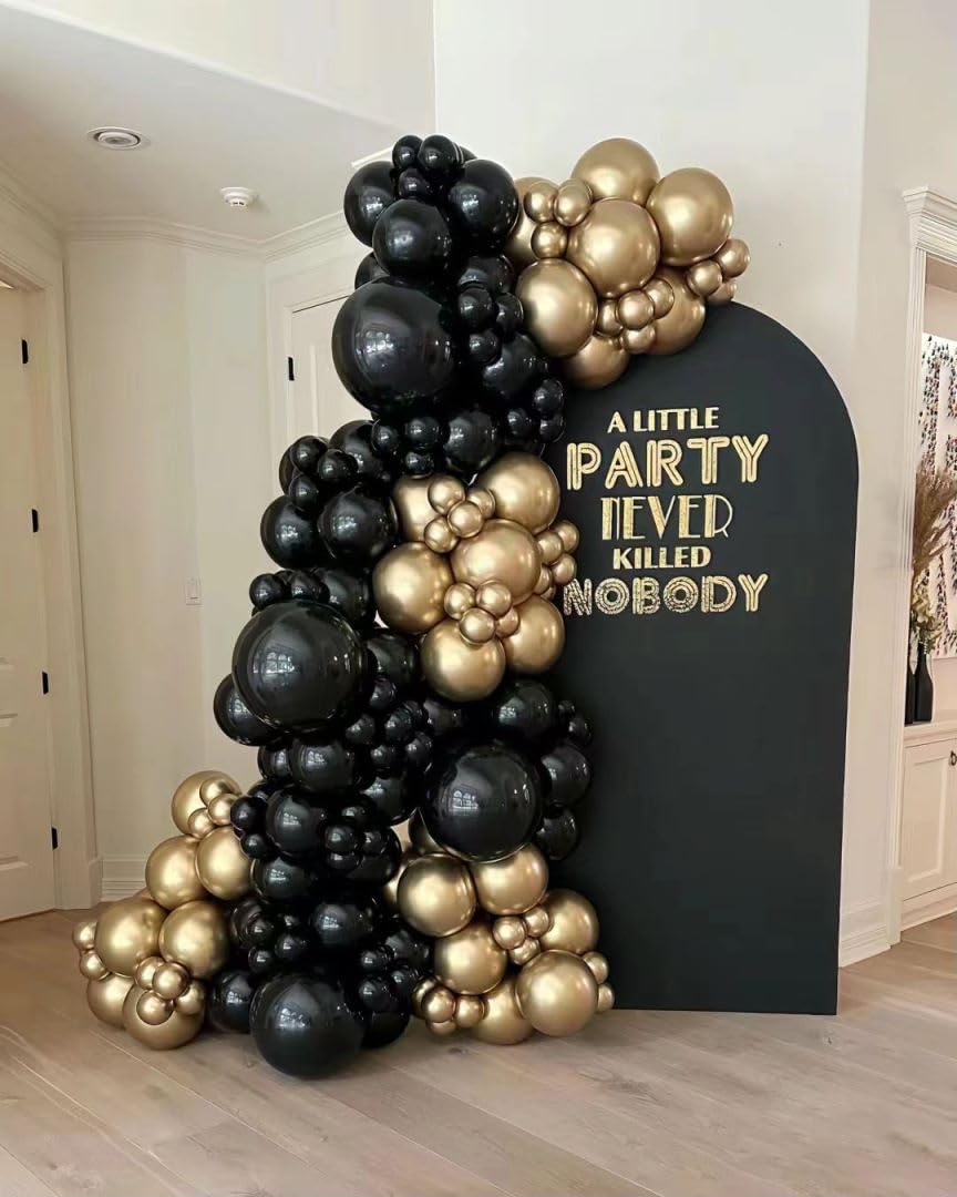 DECGOL black balloons create elegant contrast for photo-worthy setups.