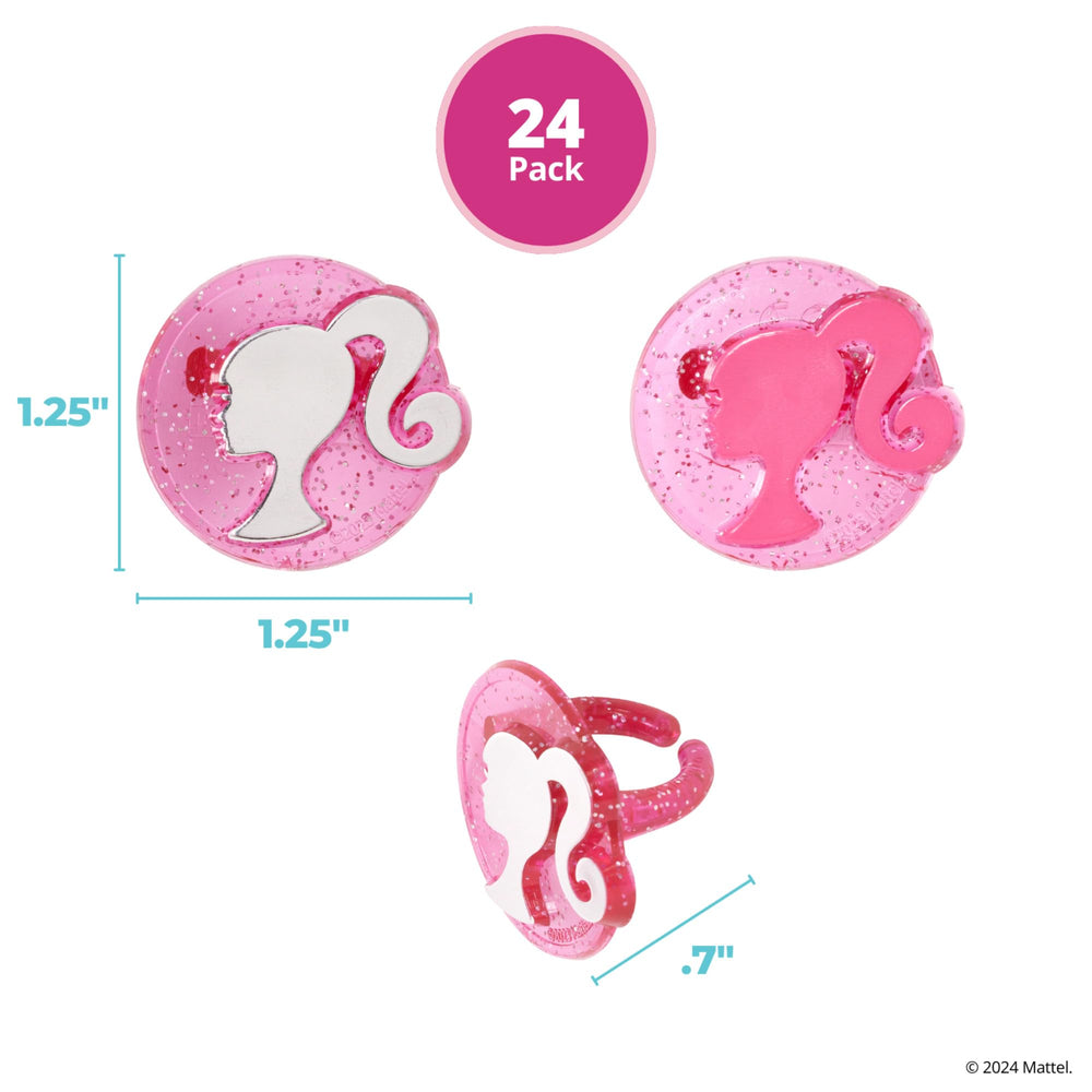 DecoPac Barbie cupcake toppers ready to decorate cupcakes or muffins.