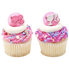 Barbie licensed design adds recognizable charm to cakes, muffins and donuts.