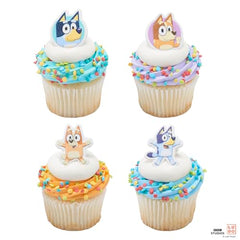 DecoPac Bluey rings birthday set inspiration for kids parties.