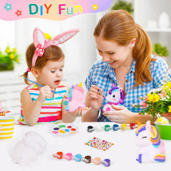 Dededa 12-color paint pots for unicorn designs and easy customization.