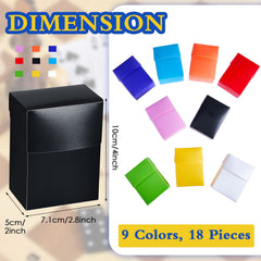 Deekin orange deck card box helps organize cards at home and on the go.