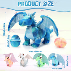 Deekin baby dragon plush 4-inch, pocket-sized friend for imaginative stories.