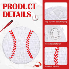 Deekin baseball pinata with bat included for complete party fun