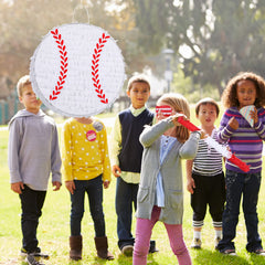 Deekin baseball pinata confetti inside hints at festive surprises