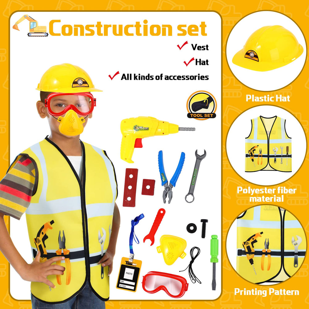 Deekin firefighter costume set for kids supports brave role-play and storytelling