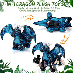 Deekin plush dragon with soft fabric enhances cuddles and comfort.