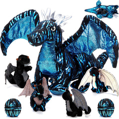 Deekin 16 inch dragon plush centerpiece for cozy playtime and decor.