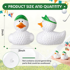 Deekin golf duck head with green hat detail for charm.