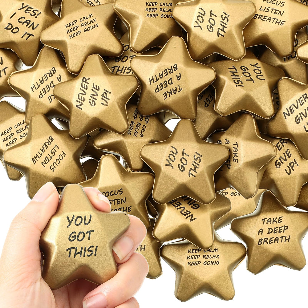 Deekin star stress ball mini foam in bright colors for quick desk stress relief.