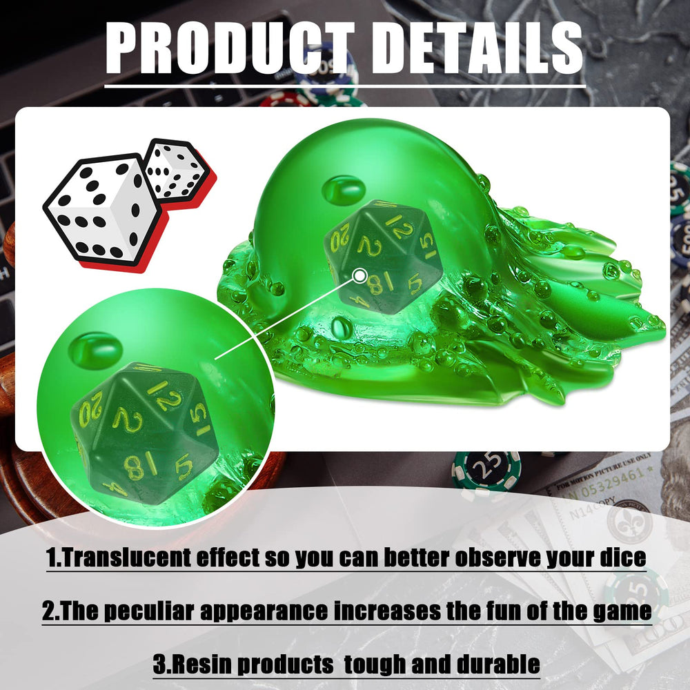 Deekin translucent dice holder adds fun to family and party sessions.