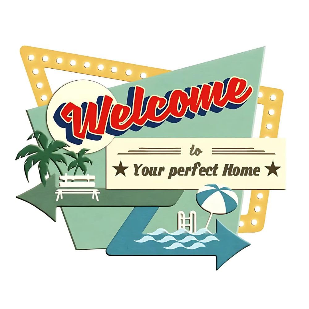 Deep Water Games Welcome To 2nd Edition suburban theme—vivid 1950s town-building vibe