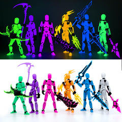 Deeplus Glowing Titan 13 assembled figure ready for display with vibrant glow.
