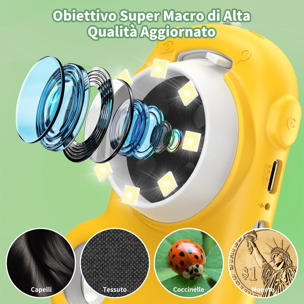 Deepoter with 8 LEDs brightens small subjects for better visibility.