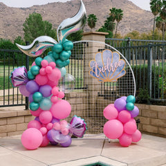 DEETUULET mermaid balloons metallic purple 12inch add shimmering accents.