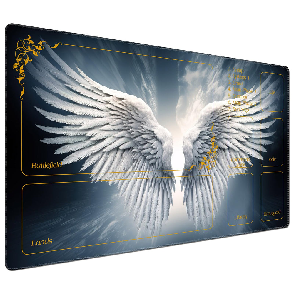 DEGDFSGR MTG playmat top view for smooth gameplay and ample space