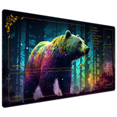 DEGDFSGR MTG Playmat forest bear design enhances gameplay and organization