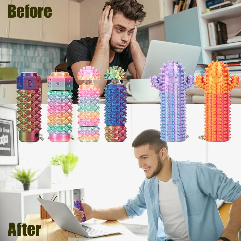 Deiviko cactus pain stim spiky grippie improves tactile input and focus.