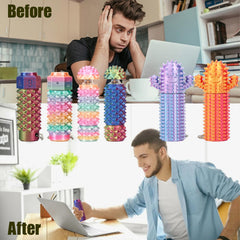 Deiviko cactus pain stim spiky grippie improves tactile input and focus.