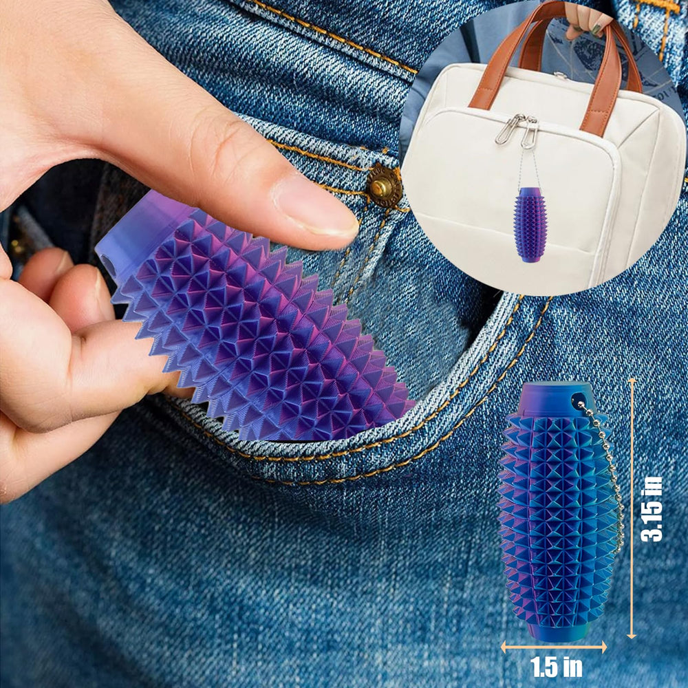 In-hand use shot demonstrates discreet fidgeting during daily activities.