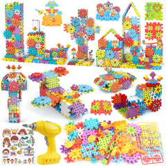 DEKILEA building toys 234 pieces showcase versatile gears and blocks for creative play.
