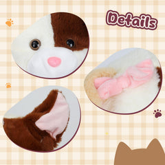 Deletoys highland cow plush hat with moving ears for festive looks