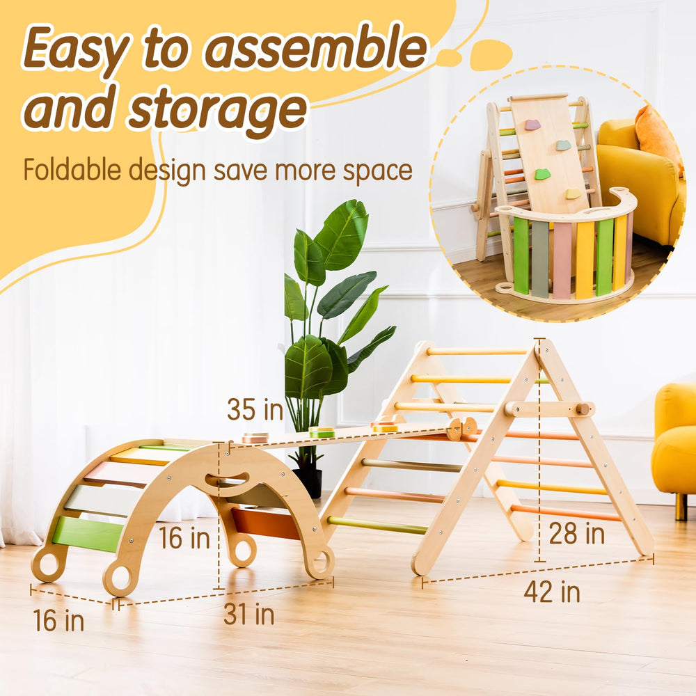 Deli Pikler triangle adjustable-height design grows with your child