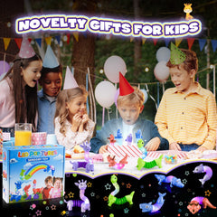 Delighkidz LED pop tube with glow feature for day and night play