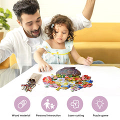 Delobil 17.5-inch Vase Puzzle invites collaborative play for all ages.