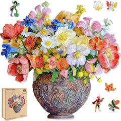 Delobil Flower Puzzle Vase offers a 500-piece challenge for mindful focus.
