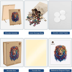 Delobil gift-pack wooden puzzle ideal for birthdays and holidays.