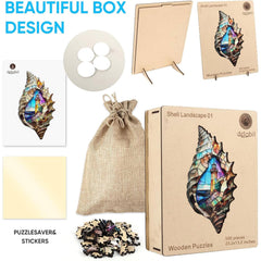 Delobil puzzle saver storage wooden box: keeps pieces organized and ready for next session.