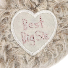 DEMDACO Big Sister Puppy plush embroidered face for durable companionship.