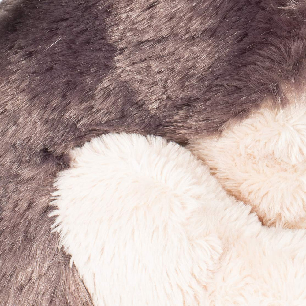 DEMDACO Little Silver Grey Wolf, surface washable for easy care.
