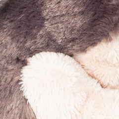 DEMDACO Little Silver Grey Wolf, surface washable for easy care.