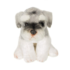 DEMDACO Schnauzer 5.5-inch tall plush for compact kid-friendly display.