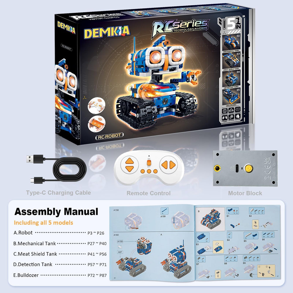 Demkia 360-degree movement supports versatile play on any surface, indoors or outdoors.